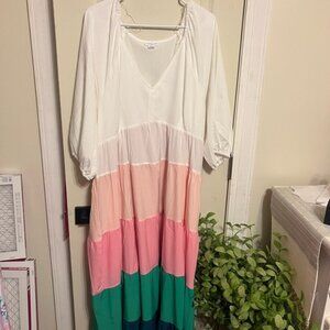 Chic Soul Multicolor Maxi Dress